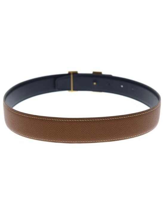 Hermes Constance Belt Taurillon Gold Leather Brown main image 4